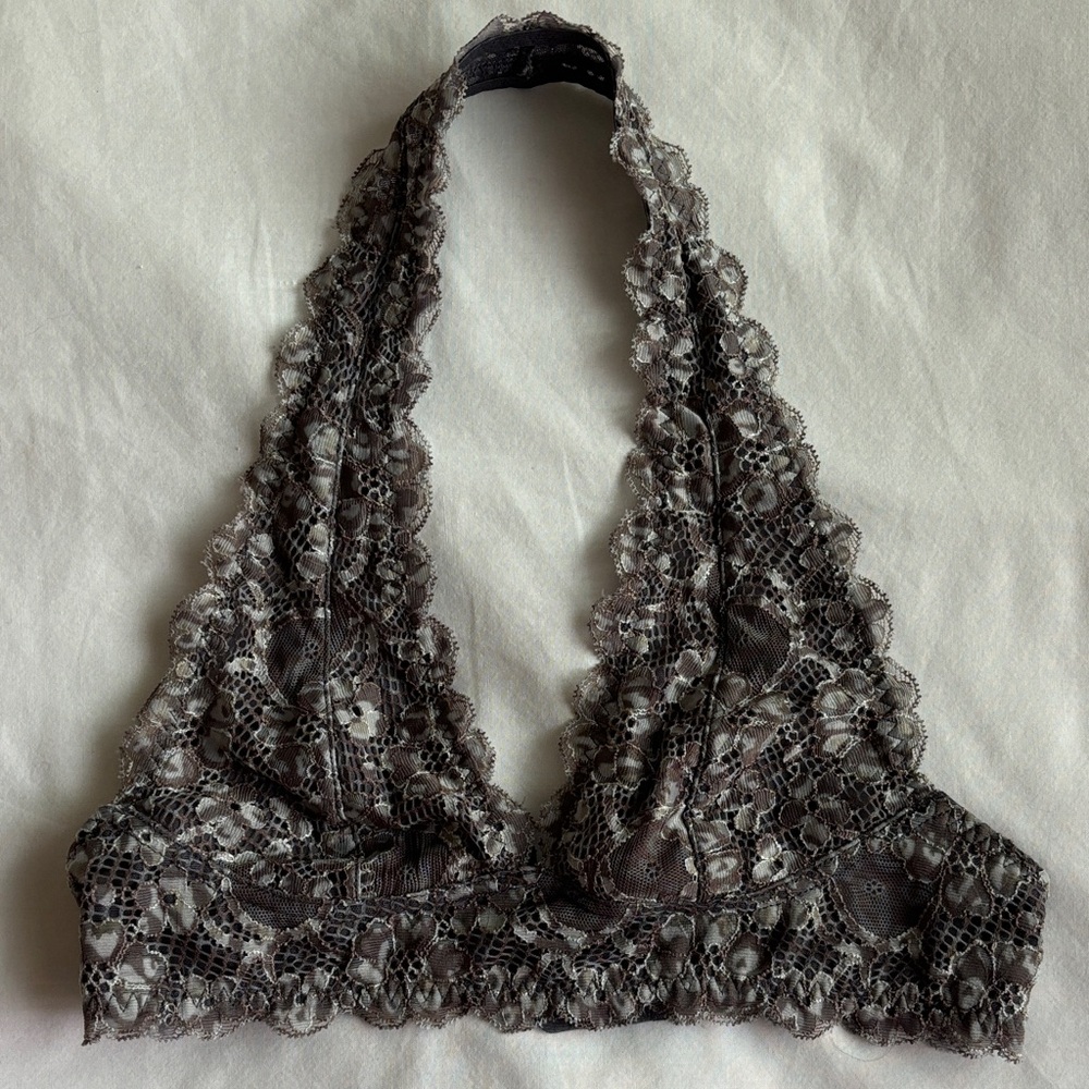 Free People Lace Halter Bralette
